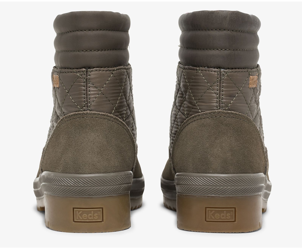 Keds Boots Olive - Camp Water-Resistant Suede w/ Thinsulate™ - Womens VRGZIL-758